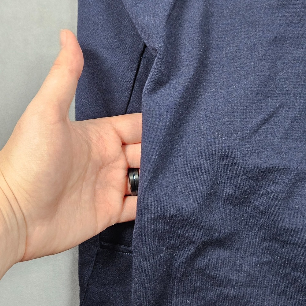 Cuts Clothing Sweatshirt Mens XL Navy Blue 1/4 Zip Athleisure Pockets‎ *FLAW - Picture 4 of 13